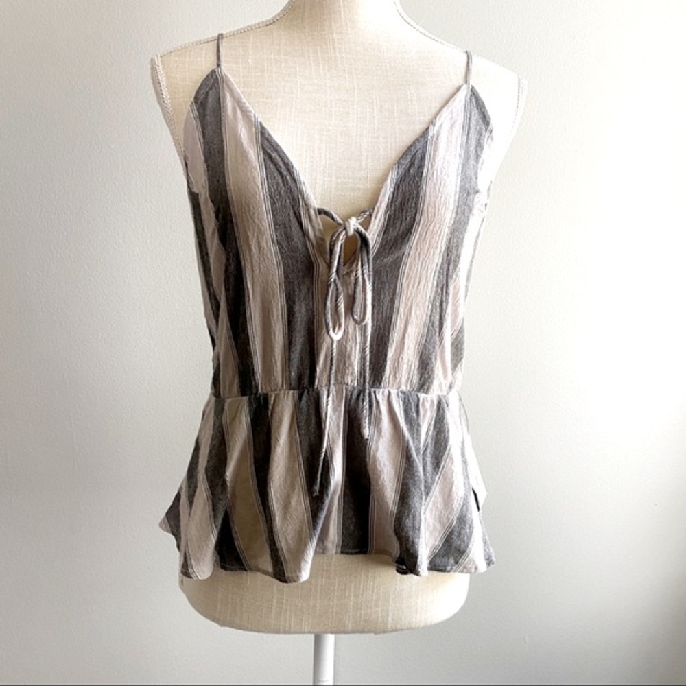 Volcom Gray Striped Coco Cami